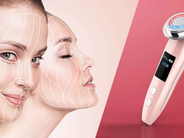 Rádiofrekvenčný prístroj EMS Beauty alebo žehlička na pleť 5v1 – krásna pleť z pohodlia domova