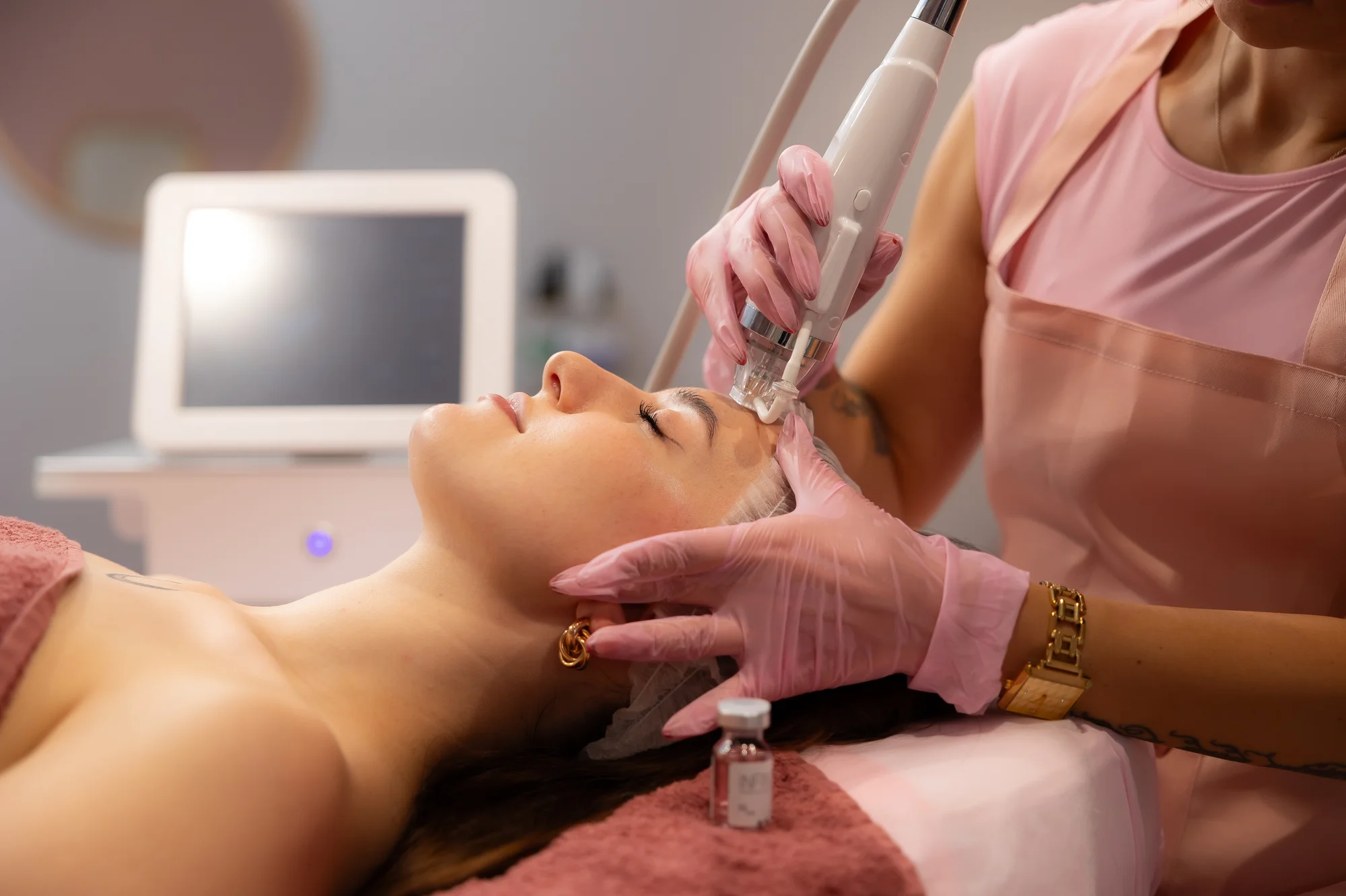 Čistenie pleti hydradermabráziou alebo mikroihličková rádiofrekvencia na omládenie – Obrázok 6