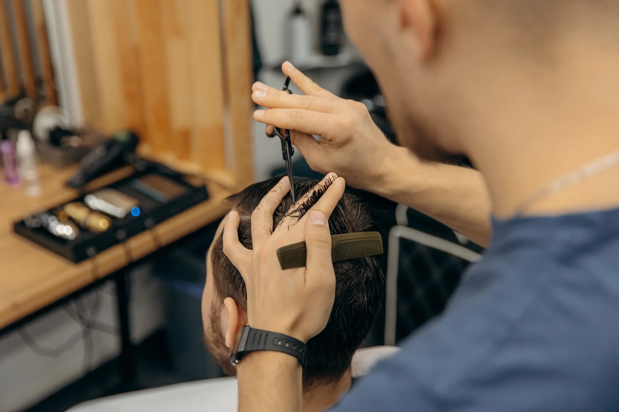 Pánsky barber strih samostatne alebo s úpravou brady – Obrázok 2