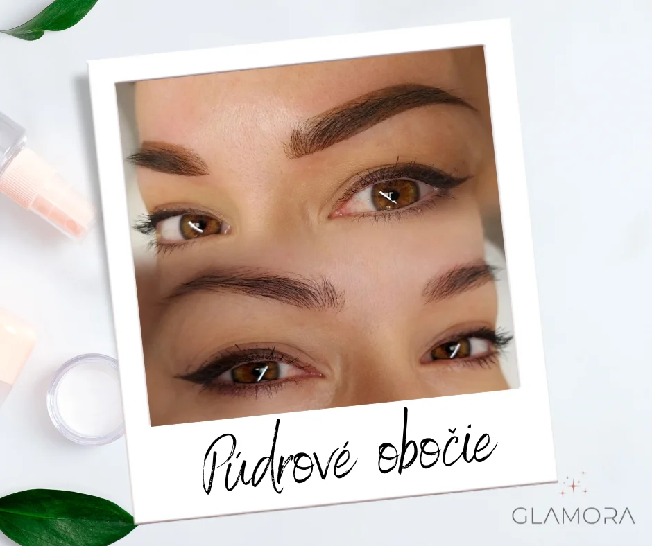 Púdrové obočie v GLAMORA Beauty Salon: Prirodzený permanentný make-up – Obrázok 4