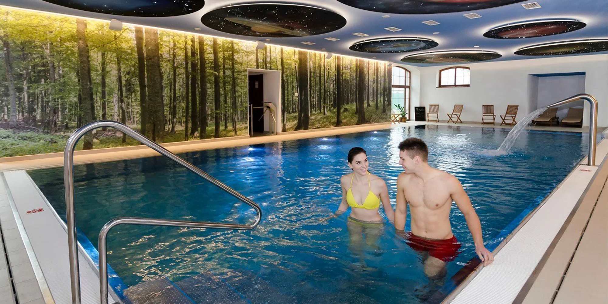 Romantika v Masarykovom dvore: Večera, vírivka, soľná jaskyňa, wellness a pivný či bylinkový kúpeľ