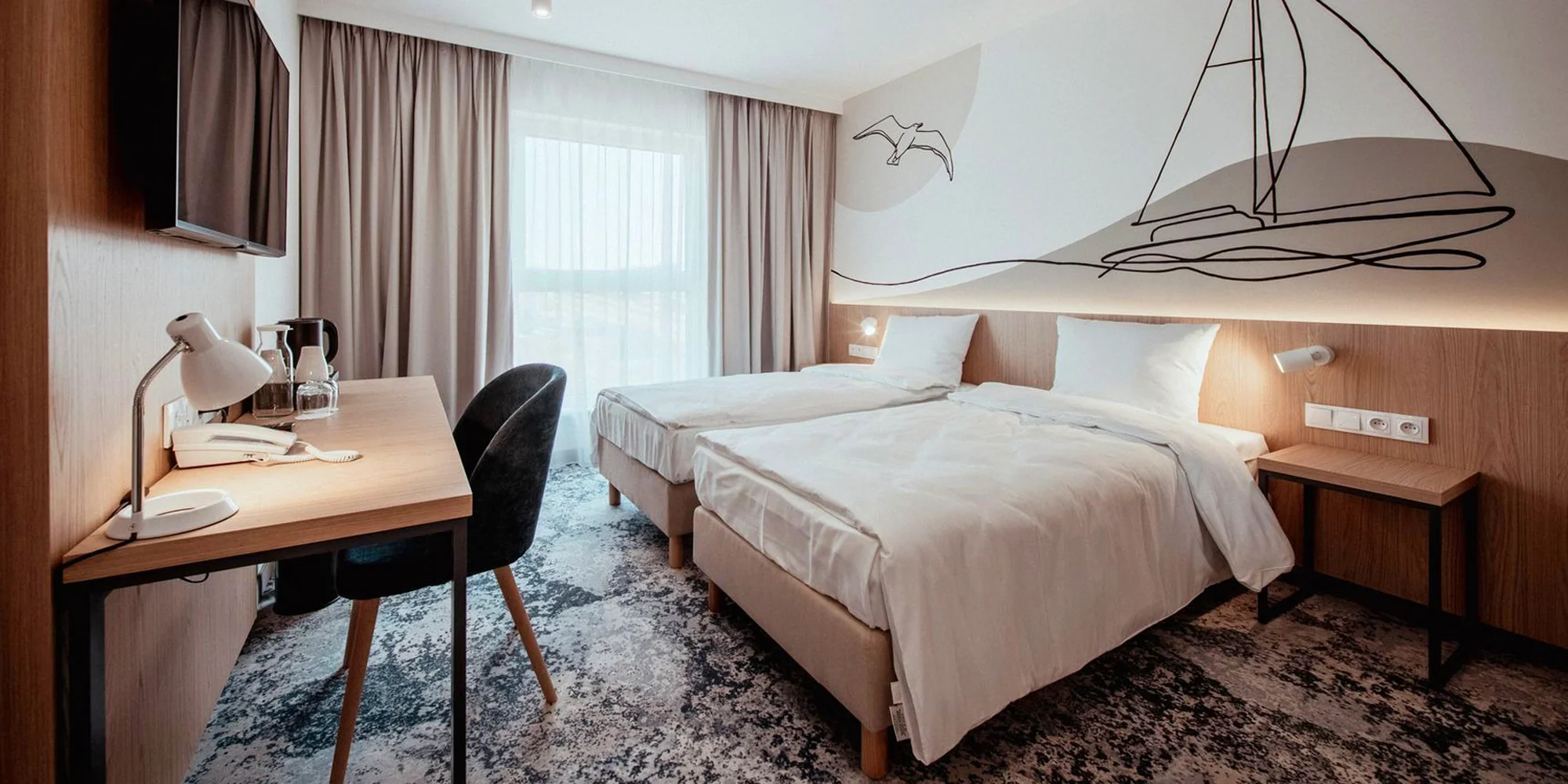 Novopostavený hotel v Gdansku s raňajkami a neobmedzenou saunou