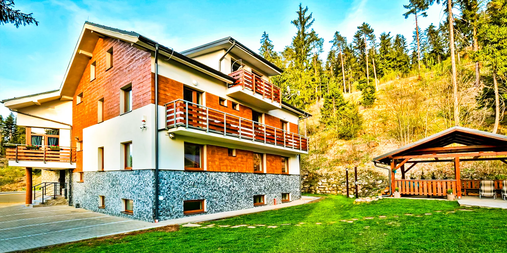 Pobyt v luxusných apartmánoch alebo v štúdiu s krbom: infrasauna v cene, privátna kaďa od 3 nocí