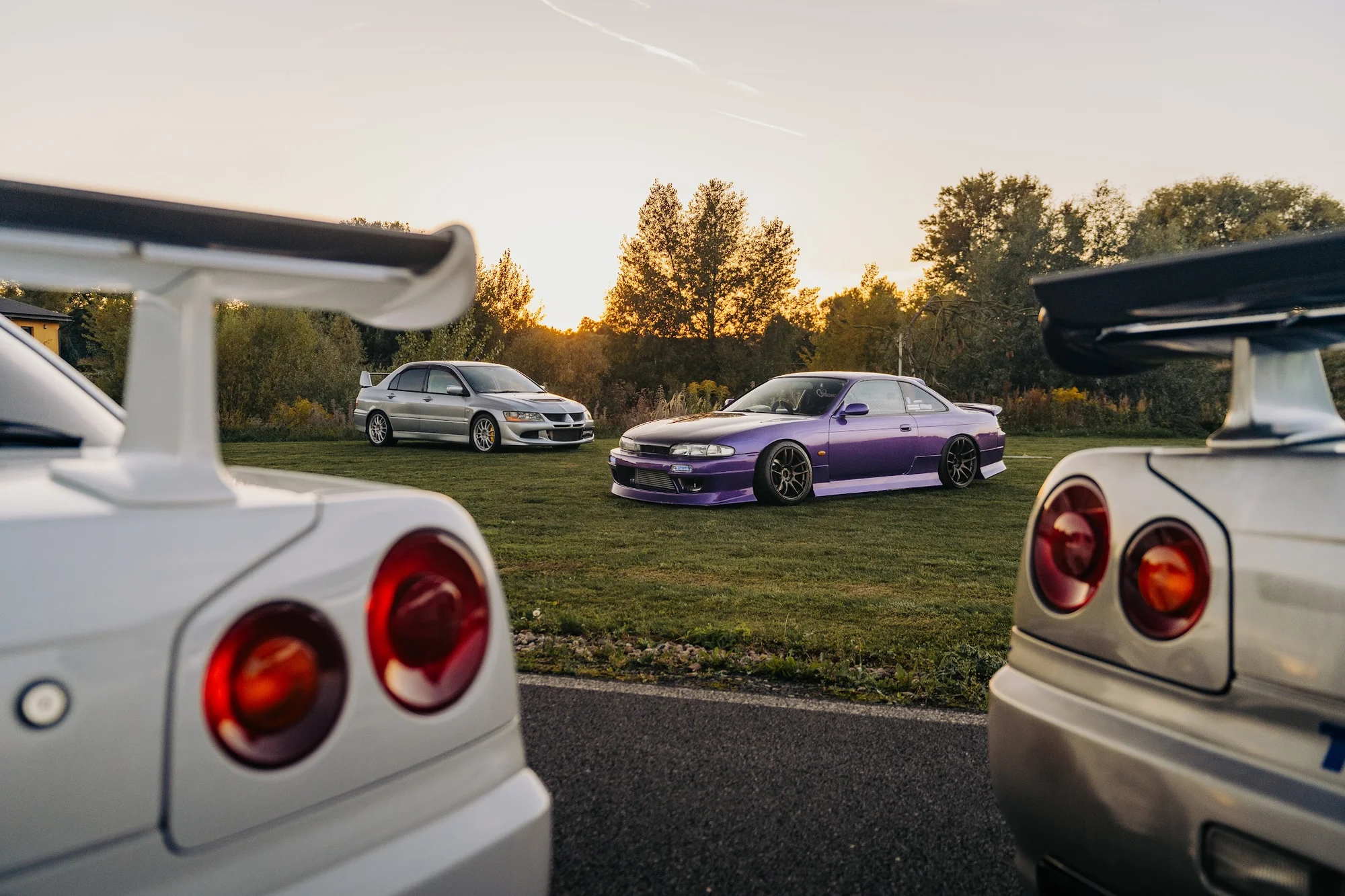 Jazda v Nissan Skyline R34, Nissan Silvia alebo Mitsubishi Lancer Evolution VIII: ako vodič aj spolujazdec, variant s jazdou driftem – Obrázok 3