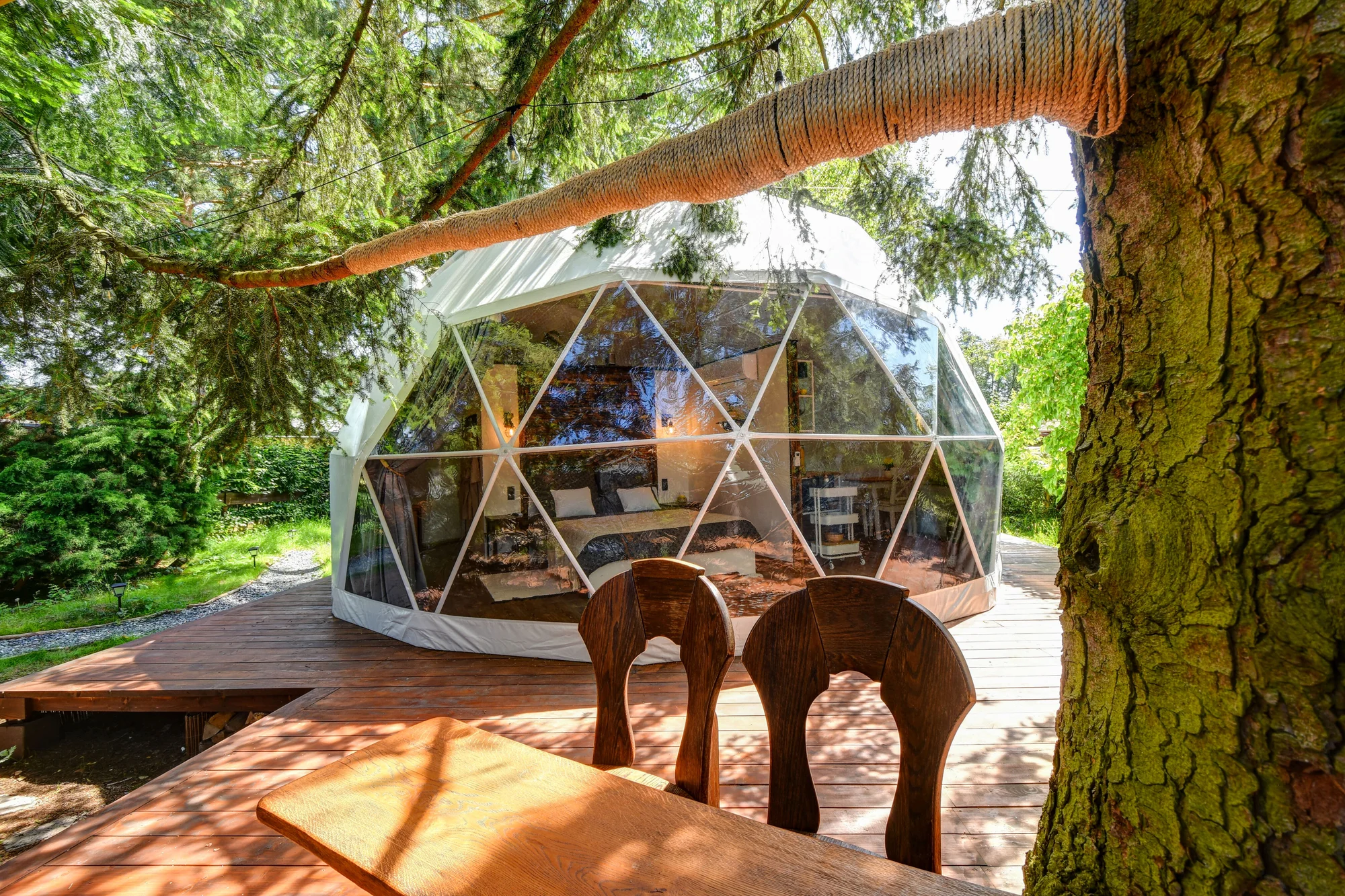 Glamping v stredných Čechách pri vodnej nádrži Slapy: raňajky aj privátna vírivka a vonkajšia sauna – Obrázok 5