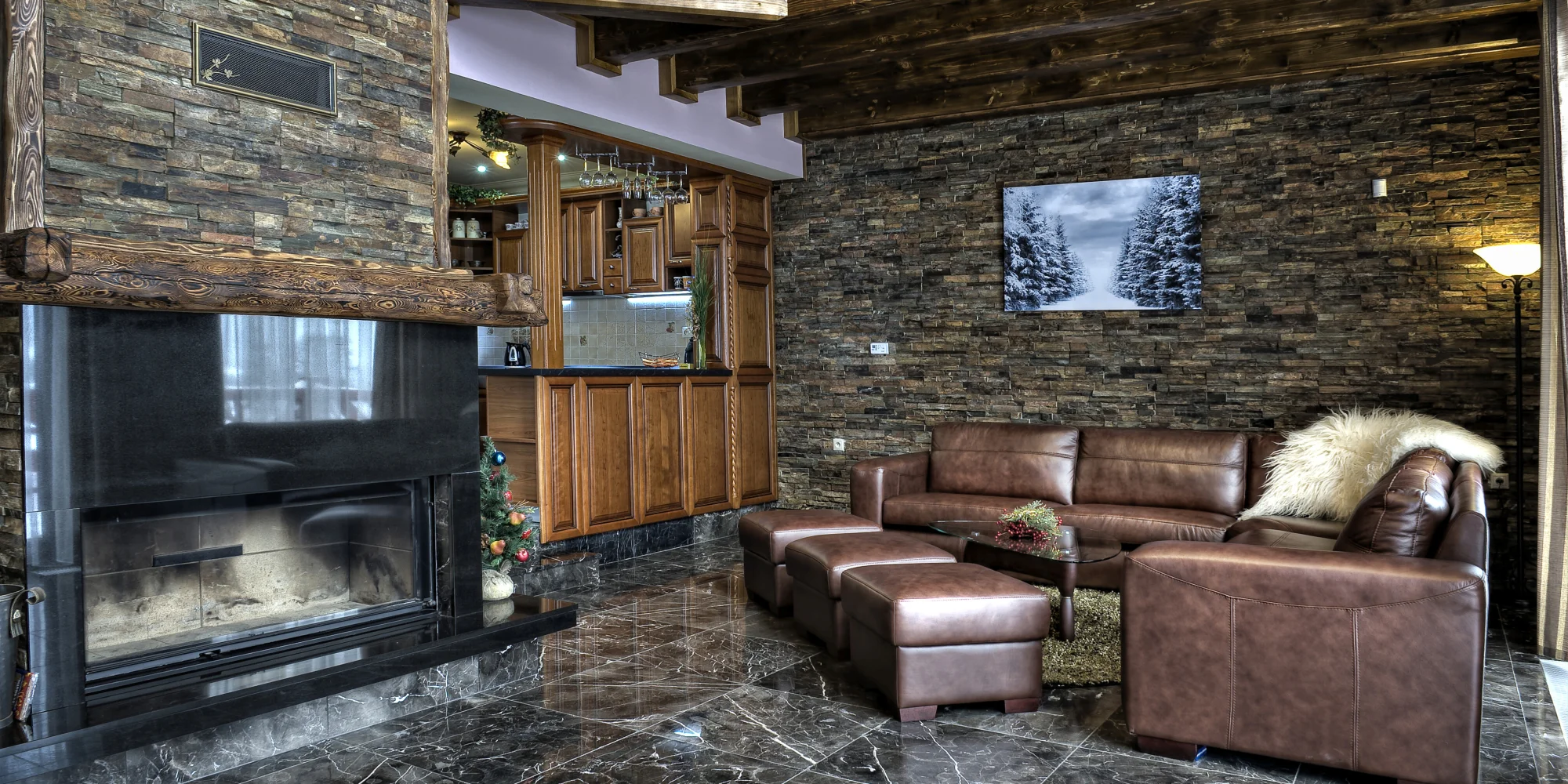 Pobyt s noblesou: luxusné chaty s výhľadom na Belianske Tatry, vlastná sauna a jacuzzi na terase – Obrázok 5