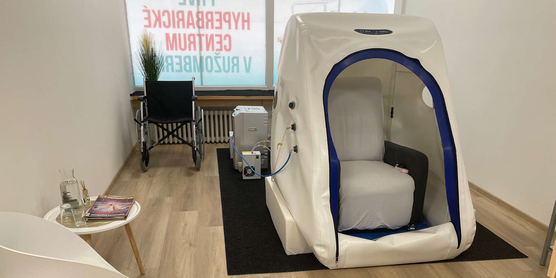 Oxygenoterapia v hyperbarickej komore v Hyperbarickom centre ADOS