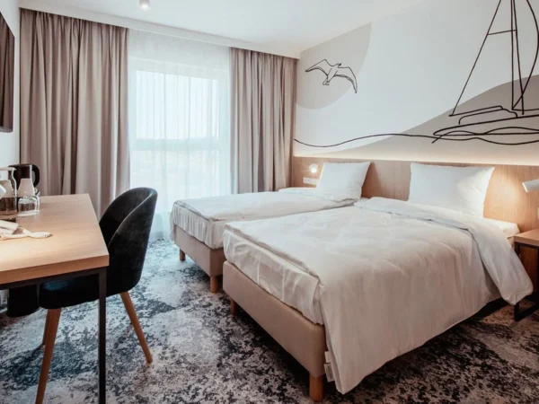 Novopostavený hotel v Gdansku s raňajkami a neobmedzenou saunou