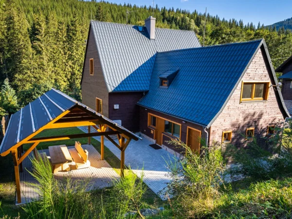 Vrbno pod Pradědem: luxusný apartmánový dom pre 10 osôb, 7 km od Karlovej Studánky