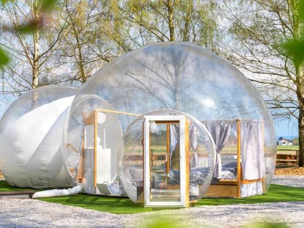 Parádny glamping V bublině: neobmedzený relax v saune a výhľad na hviezdy