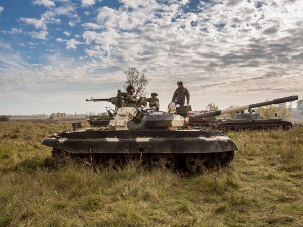 Riadenie obrneného bojového tanku T-55