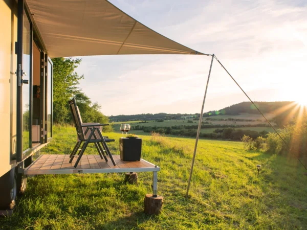 Glamping v modernom domčeku na severe Čiech pre pár aj rodinu