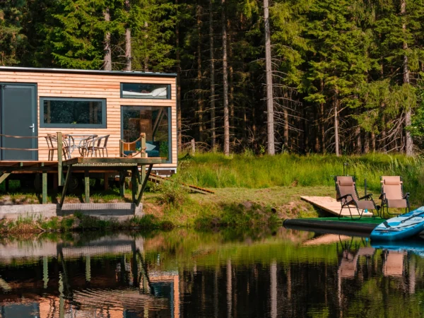 Tiny House Česílko: skvelá poloha blízko Lipna, vlastná sauna aj terasa s výhľadom