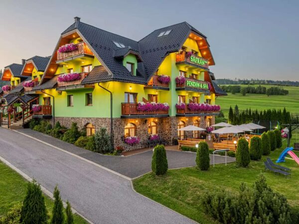 Penzión Šafrán v Ždiari s raňajkami a neobmedzeným wellness