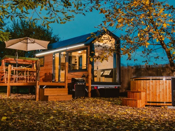Glampingový tiny house len 2,5 km od zámku Lednice aj s wellness