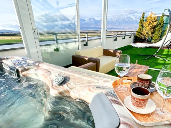 Romantický pobyt s neobmedzeným privátnym wellness a panoramatickým výhľadom na Tatry