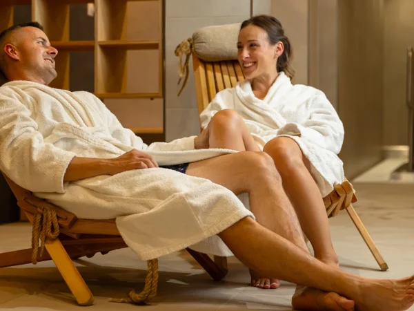 Rande v Boutique Hotel Siglisberg****: Vstup do wellness s otvoreným voucherom do reštaurácie